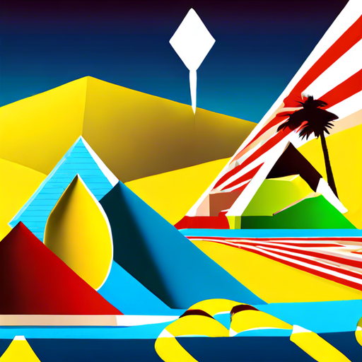 pyramid, kettle, kiwi, bridge, rug, kite, yellow, meteor, pillow, candy cane